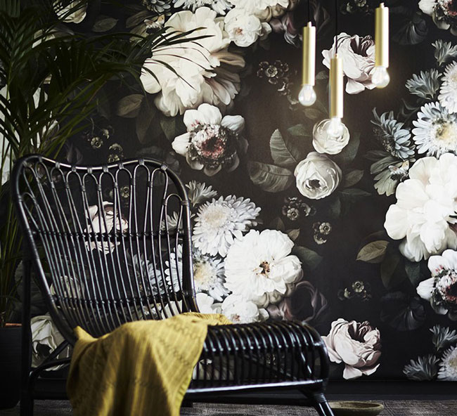 çiçek desenleri ile 2017 dekorasyon trendleri