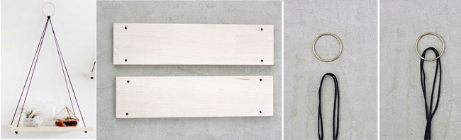 Kendin yap fikirleri dekoratif raf